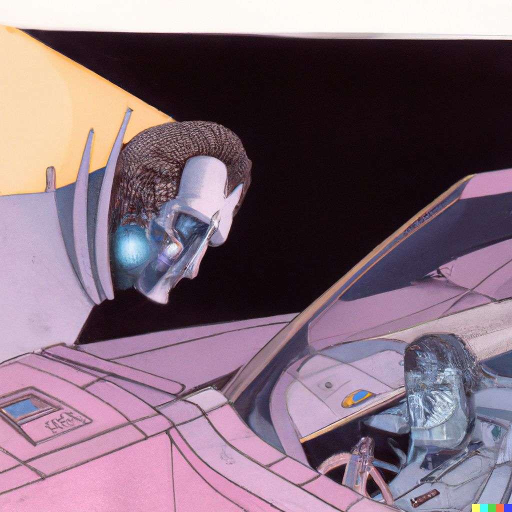 a representation of anxiety, by Syd Mead